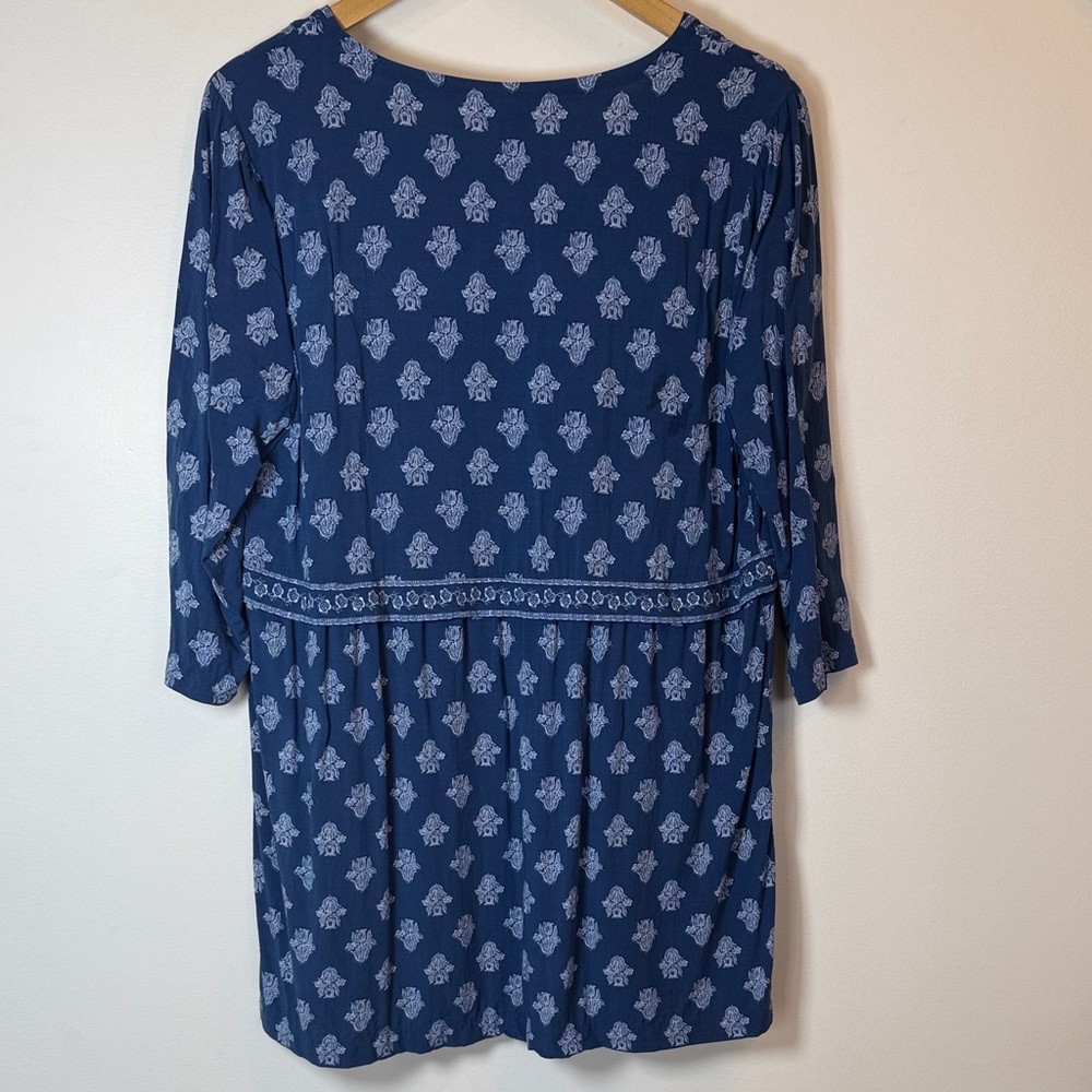 J. Jill Seaside Woodblock Printed Tunic Blouse - Picture 4 of 11